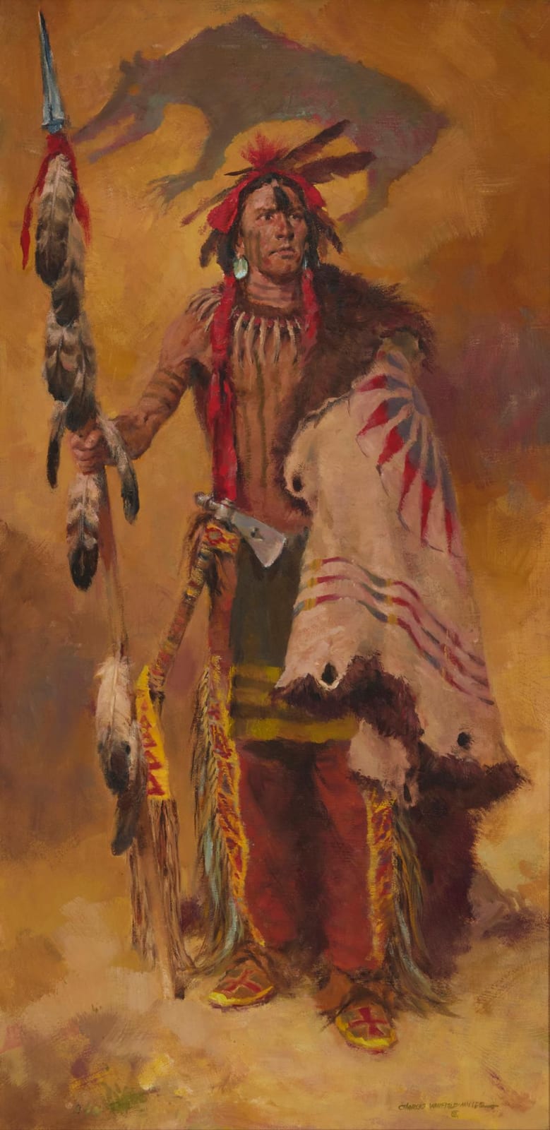 Charles Winfield Miller comparable auction result: charles winfield miller 1922 1995 running bear 1989