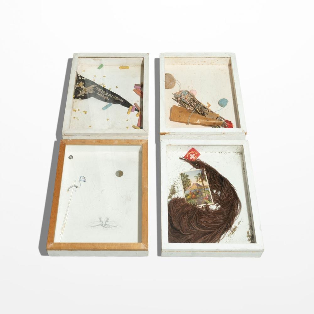 John Michael Armleder comparable auction result: john armleder b 1948 untitle 4 boxes 1975