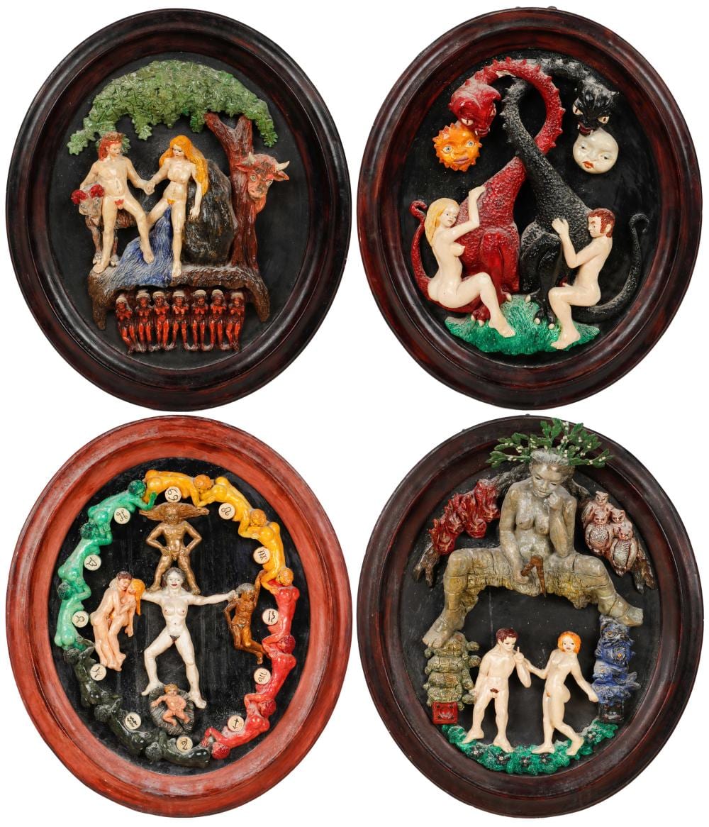 Jean-Pierre (1948) Maury comparable auction result: jean pierre maury belgium france 1932 2021 4 medallion relief sculptures