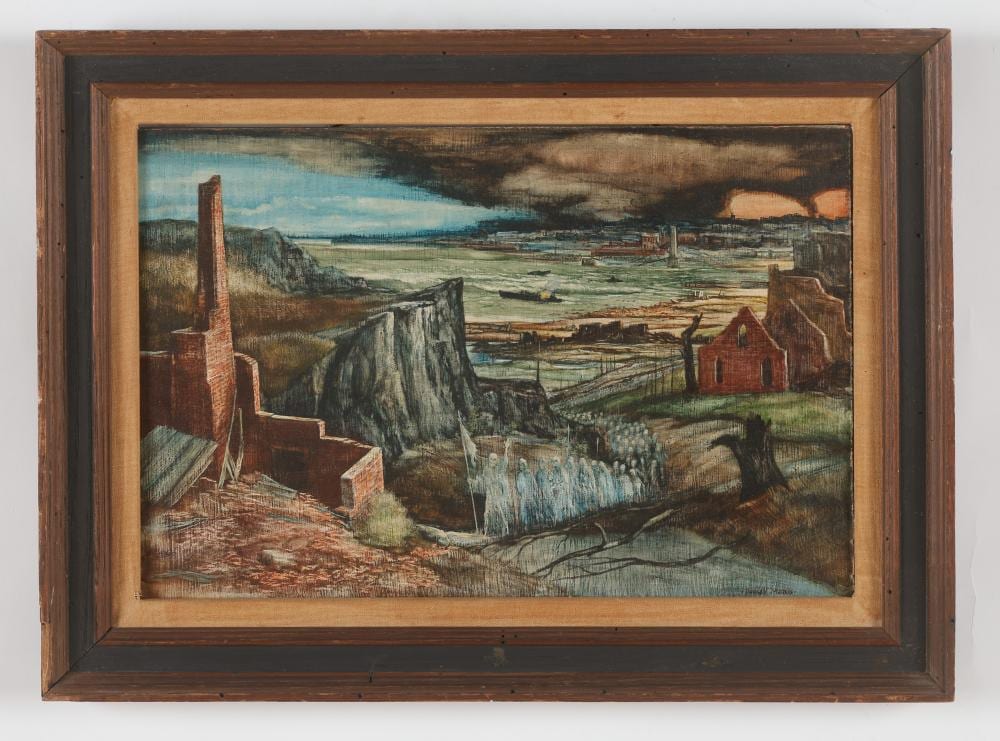 Dudley Morris comparable auction result: dudley morris american 1912 1966 landscape painting 12 x 18