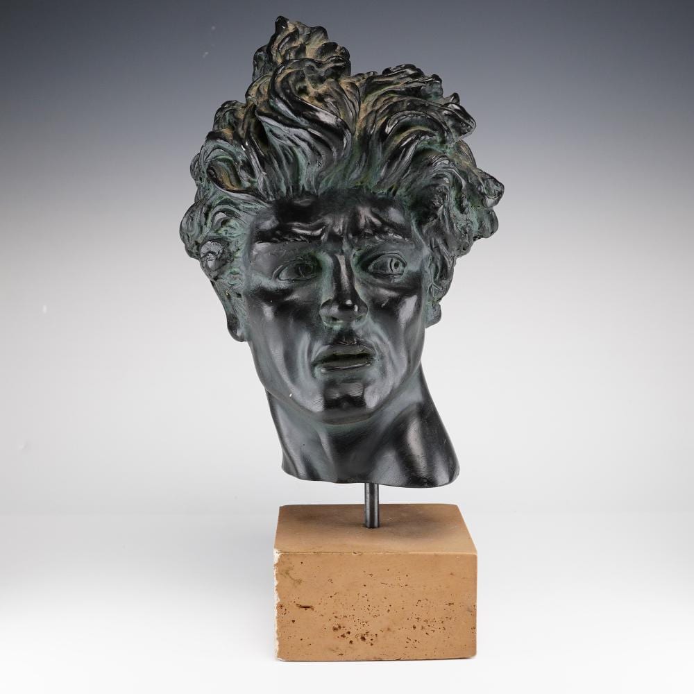 Edward Melcarth comparable auction result: edward melcarth american 1914 1973 heroic head resin sculpture