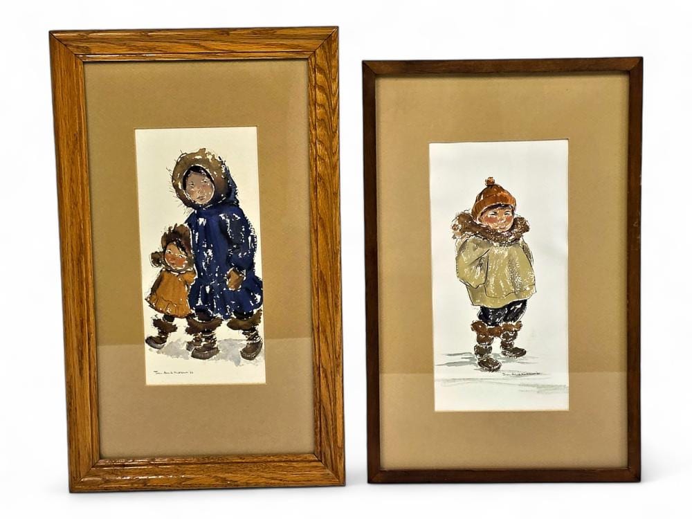 Joan Arend Kickbush comparable auction result: joan arend kickbush watercolor portraits