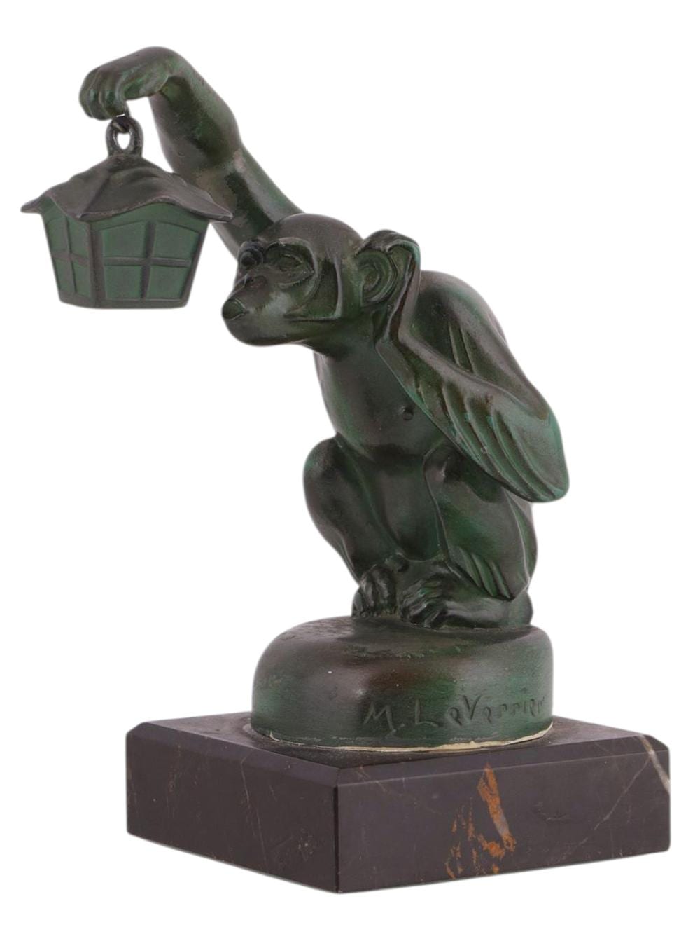 Max LeVerrier comparable auction result: max le verrier french 1891 1973 singe la lantern monkey with lantern circa 1930