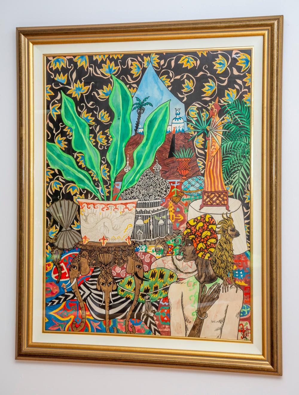 greg irvine australian 1947 exotic interior mixed media 100x75 cm · For-Auction · 2026-04-07 Greg Irvine comparable auction result: greg irvine australian 1947 exotic interior mixed media 100x75 cm