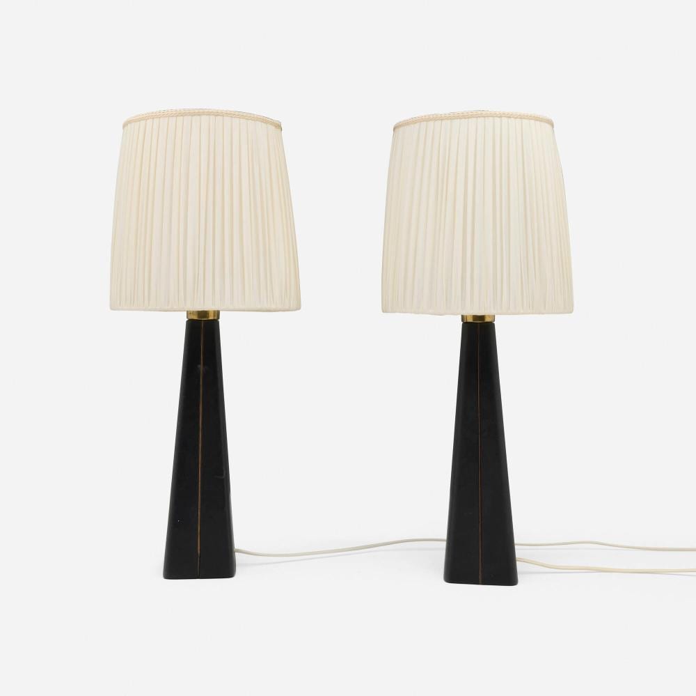Lisa Johansson-Pape comparable auction result: lisa johansson pape table lamps pair