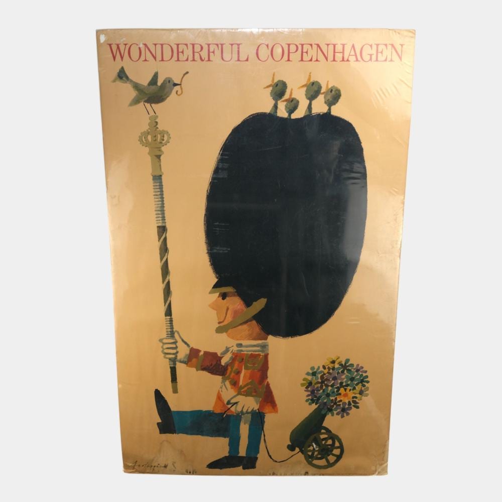 ib antoni wonderful copenhagen danish guard mid century travel poster · Crafted Auctions · 2026-05-03 Ib Antoni comparable auction result: ib antoni wonderful copenhagen danish guard mid century travel poster
