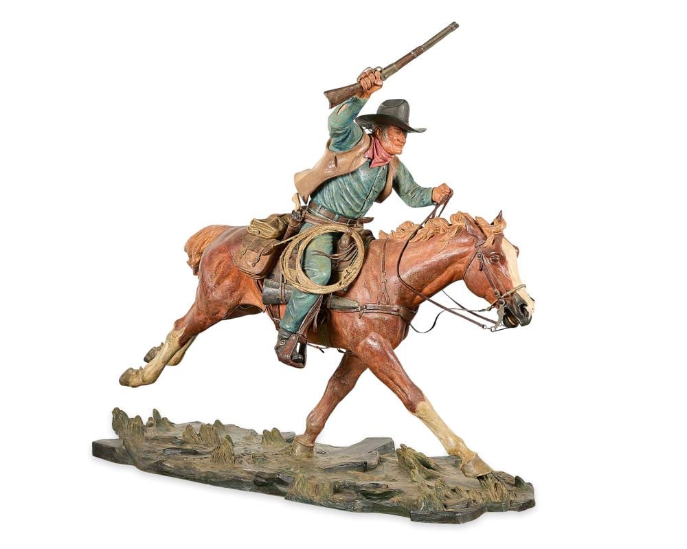Harry Jackson comparable auction result: harry jackson the marshal bronze sculpture