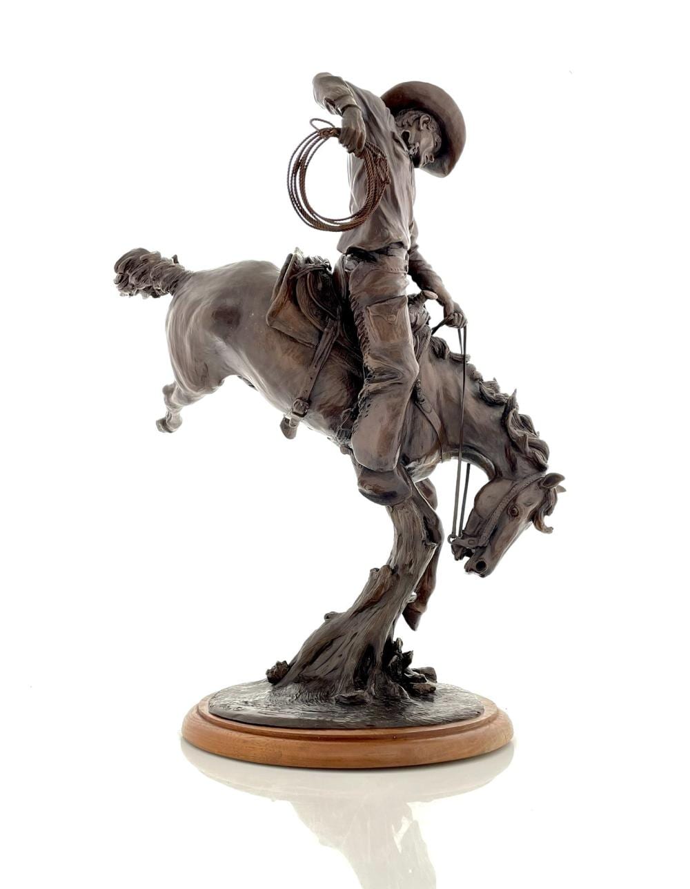 Bill Nebeker comparable auction result: bill nebeker filin for separation bronze sculpture