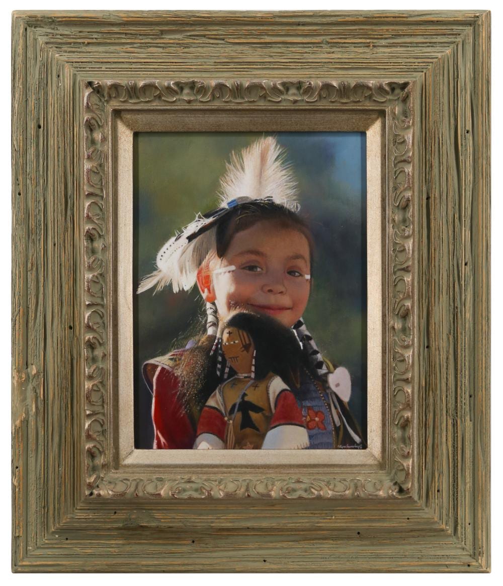 Don Crowley comparable auction result: don crowley best friends oil on canvas