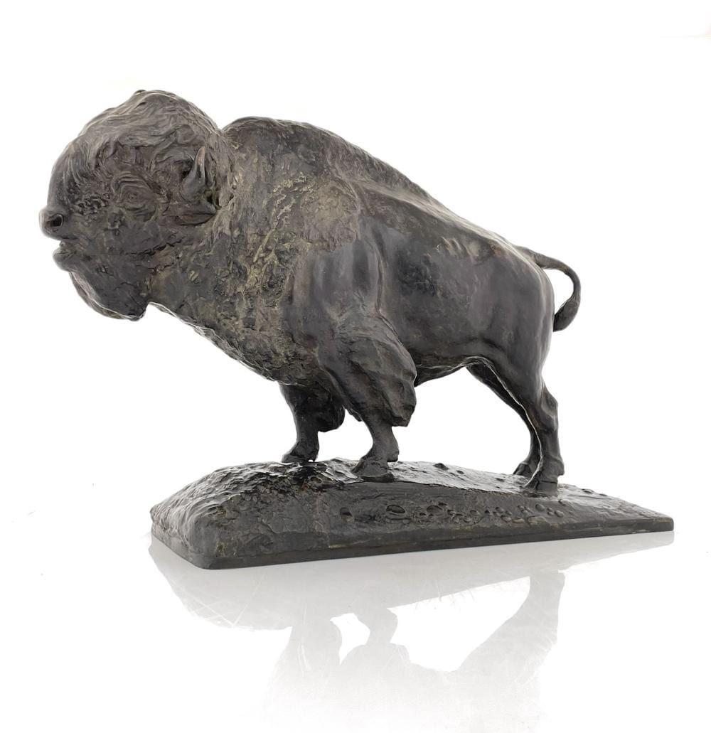 Edwin Willard Deming comparable auction result: rare edwin willard deming buffalo roman bronze works bronze sculpture