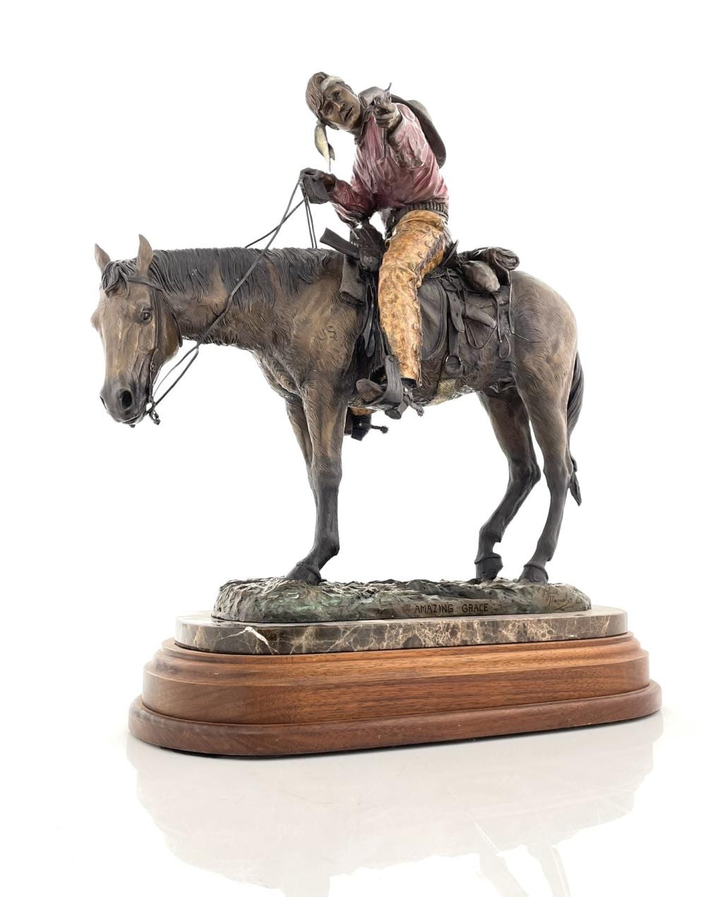 David Manuel comparable auction result: david manuel amazing grace bronze sculpture