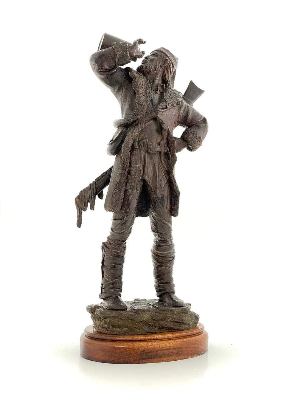Bill Nebeker comparable auction result: bill nebeker the sippin jug bronze sculpture