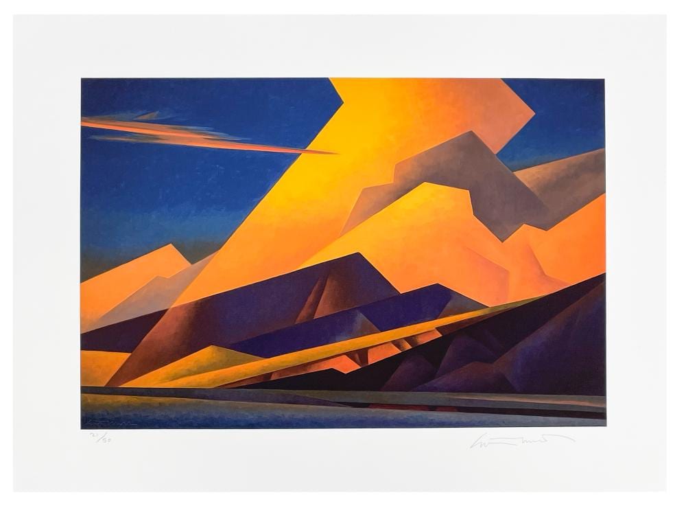 Ed Mell comparable auction result: ed mell canted cloud signed giclee print on paper