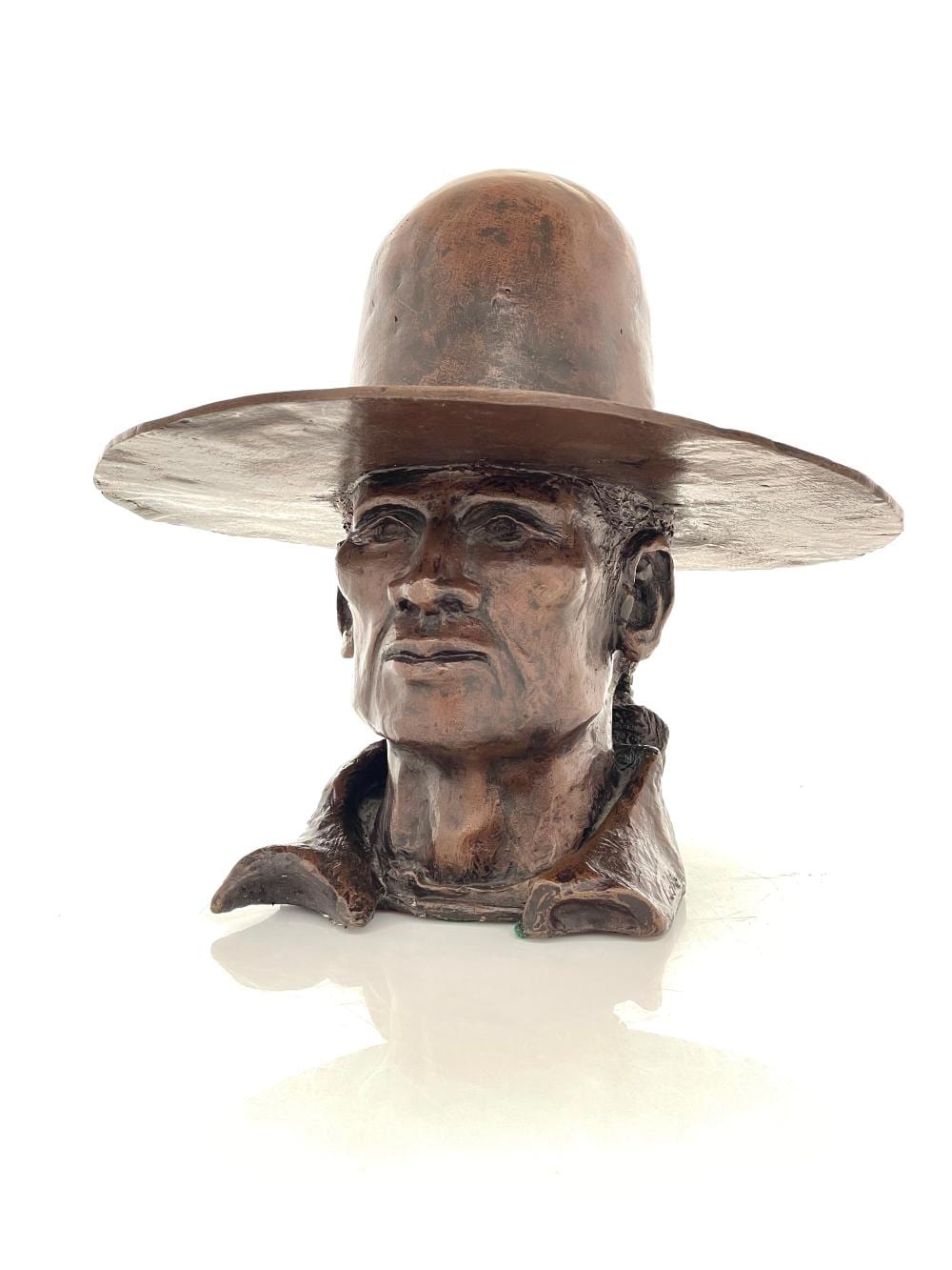 Hank Richter comparable auction result: hank richter longhair bronze sculpture
