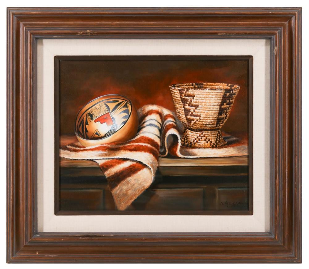 sue krzyston textures from nature oil on canvas · Bradford's · 2026-05-03 Sue Krzyston comparable auction result: sue krzyston textures from nature oil on canvas