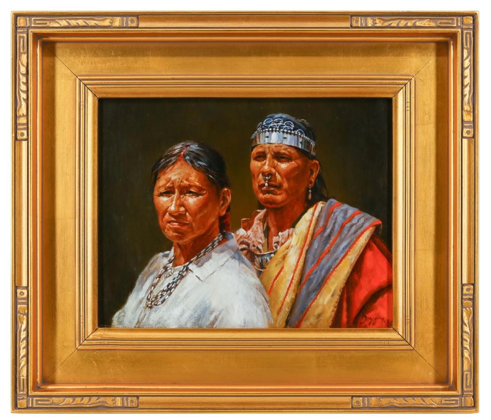 Robert Griffing comparable auction result: robert griffing strength of spirits oil on board