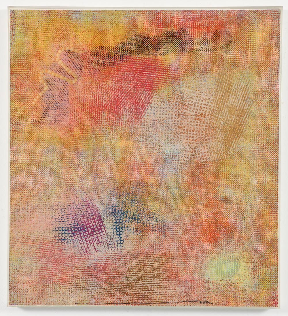 Robert Natkin comparable auction result: robert natkin 1970s abstract acrylic on paper