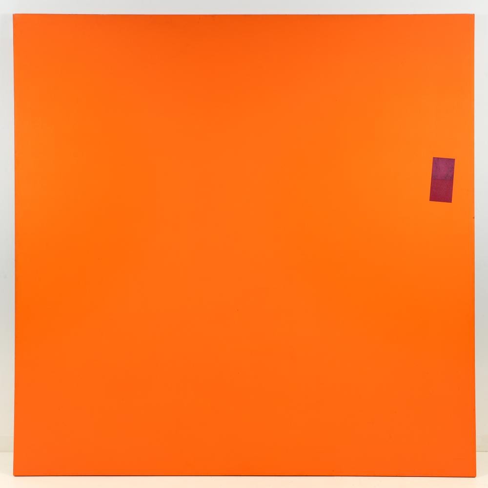 Marc Vaux comparable auction result: marc vaux 1969 acrylic painting item series orange square