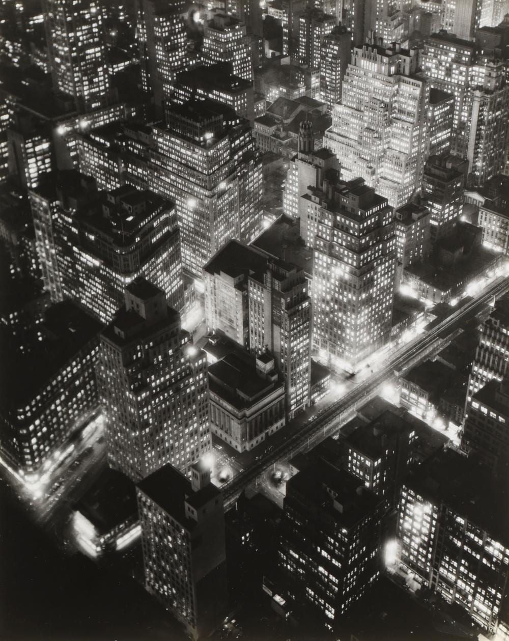 Berenice Abbott comparable auction result: berenice abbott 1898 1991 new york at night 1932