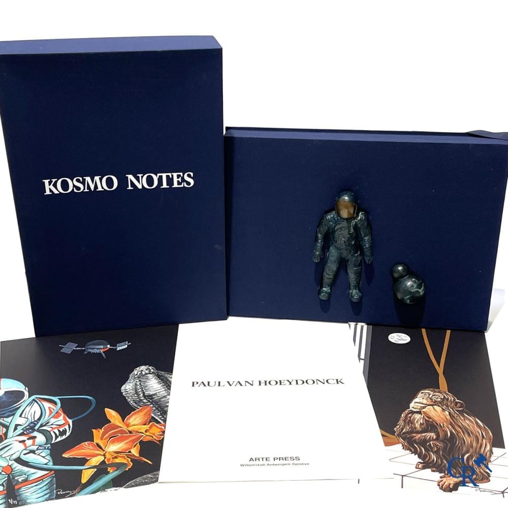 Paul van Hoeydonck comparable auction result: paul van hoeydonck kosmo notes bronze sculpture signed and numbered 9 35 in original box with folder arte press