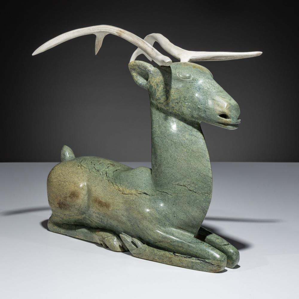 Osuitok Ipeelee comparable auction result: osuitok ipeelee inuit kinngait 1922 2005 caribou