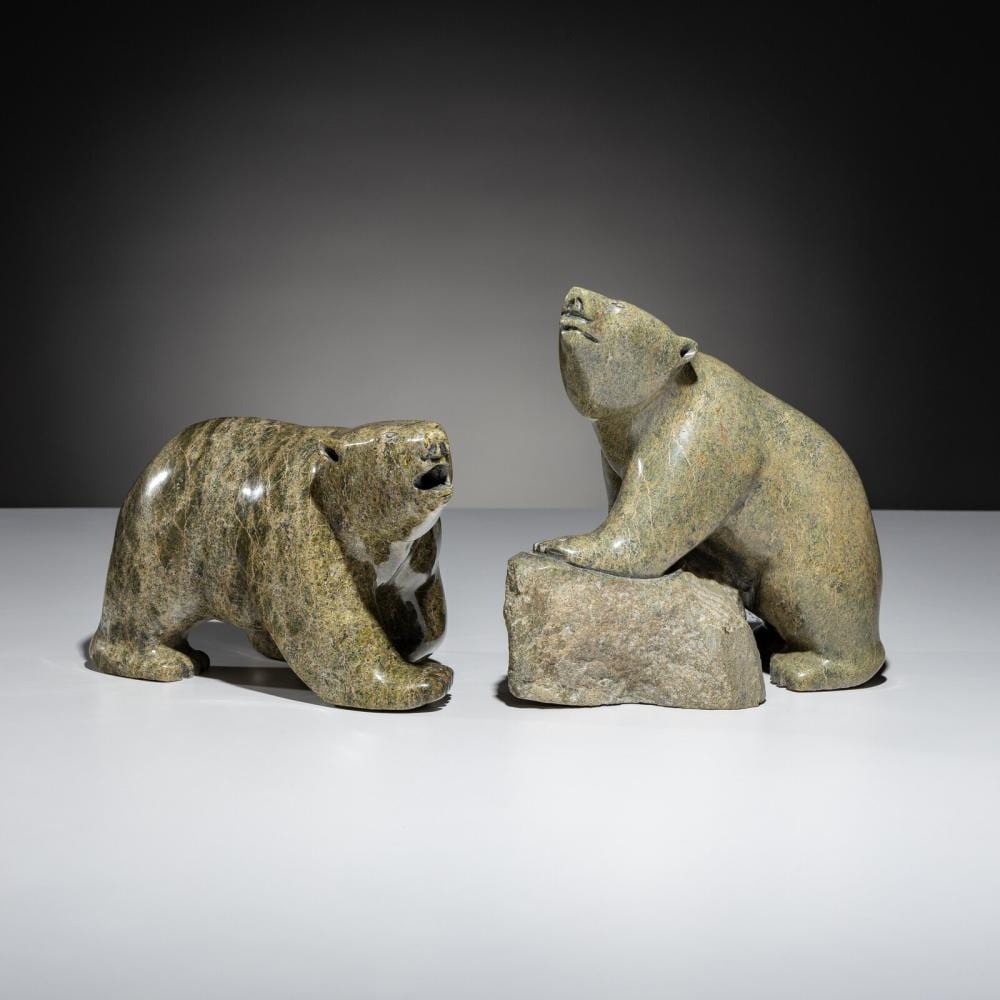 Ohito Ashoona comparable auction result: ohito ashoona inuit kinngait b 1952 bears
