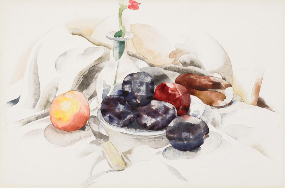 Charles Demuth comparable auction result: charles demuth 1883 1935 blue plums watercolor and pencil on paper12 x
