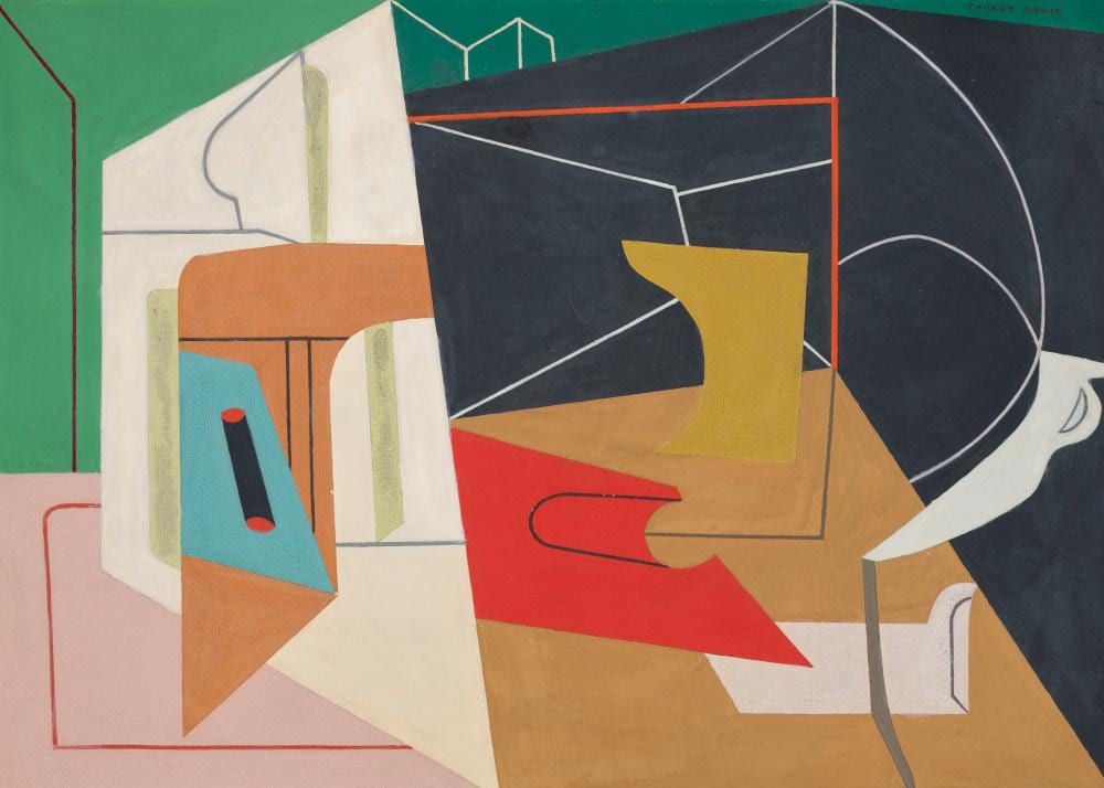 Stuart Davis comparable auction result: stuart davis 1892 1964 egg beater no 4 gouache on paperboard14 x 19