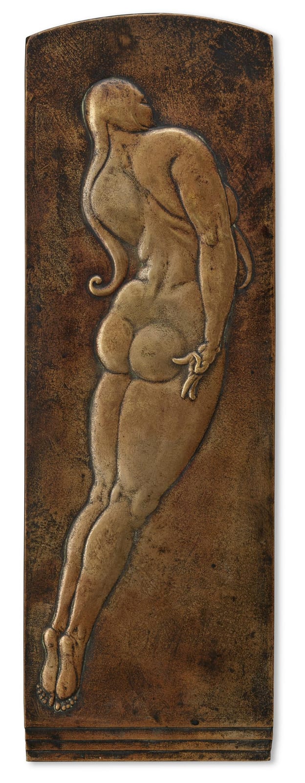 Gaston Lachaise comparable auction result: gaston lachaise 1882 1935 bas relief woman lf 311 bronze relief wit