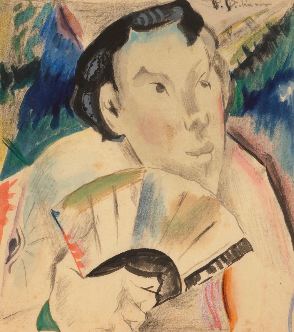 preston dickinson 1891 1930 figure with fan watercolor ink wash gouac · Christie's · 2026-04-17 Preston Dickinson comparable auction result: preston dickinson 1891 1930 figure with fan watercolor ink wash gouac