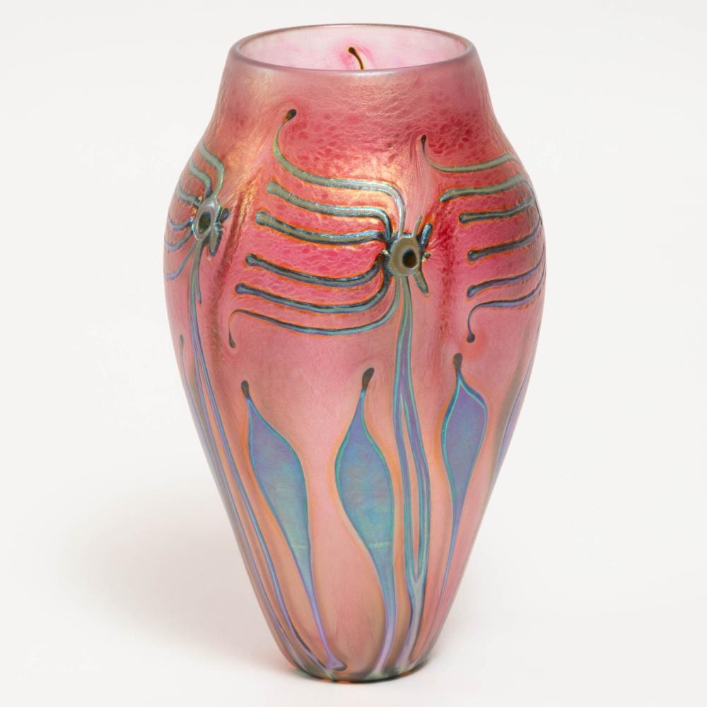 John Lotton comparable auction result: john lotton american b 1964 iridescent glass vase 1993