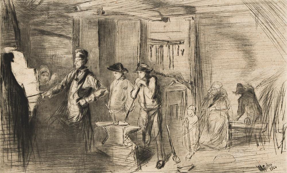 James Abbott McNeill Whistler comparable auction result: james abbott mcneill whistler 1834 1903 the forge 1861