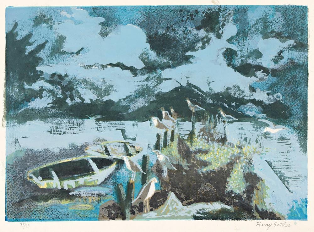harry gottlieb 1895 1993 long island memory 1968 · Swann Auction Galleries · 2026-04-16 Harry Gottlieb comparable auction result: harry gottlieb 1895 1993 long island memory 1968