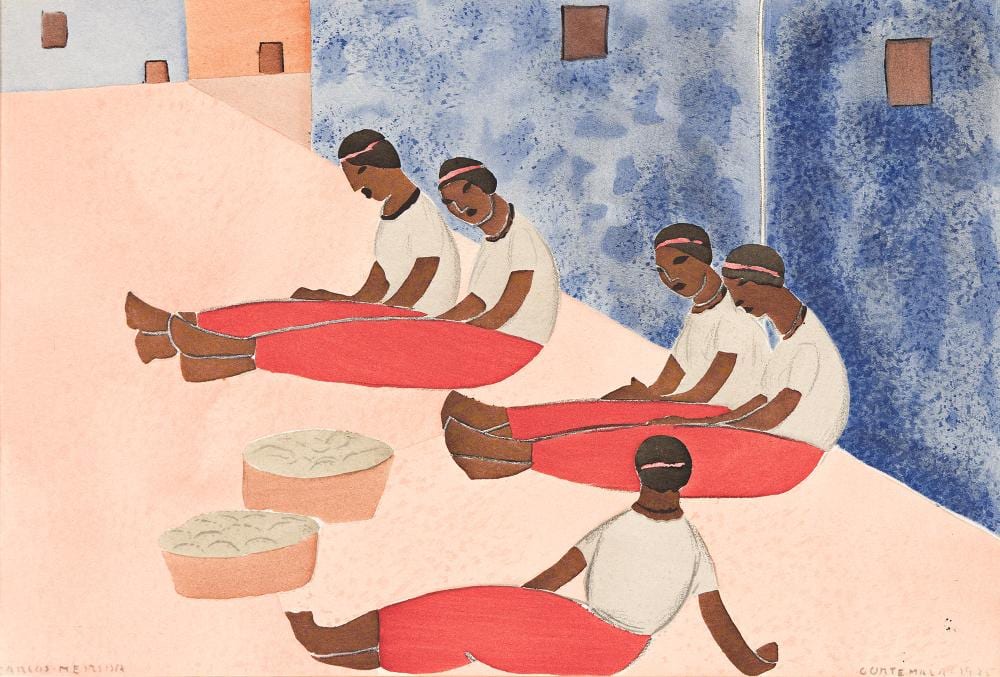 Carlos Mérida comparable auction result: carlos m rida 1891 1984 untitled figures resting 1925