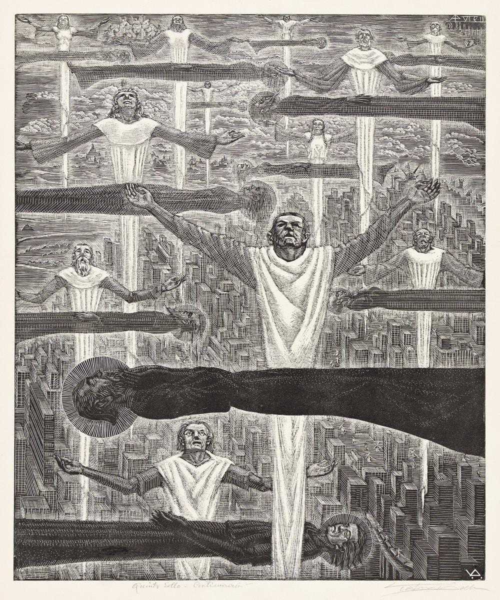 Victor Delhez comparable auction result: victor delhez 1902 1985 book of revelation 1948 1960