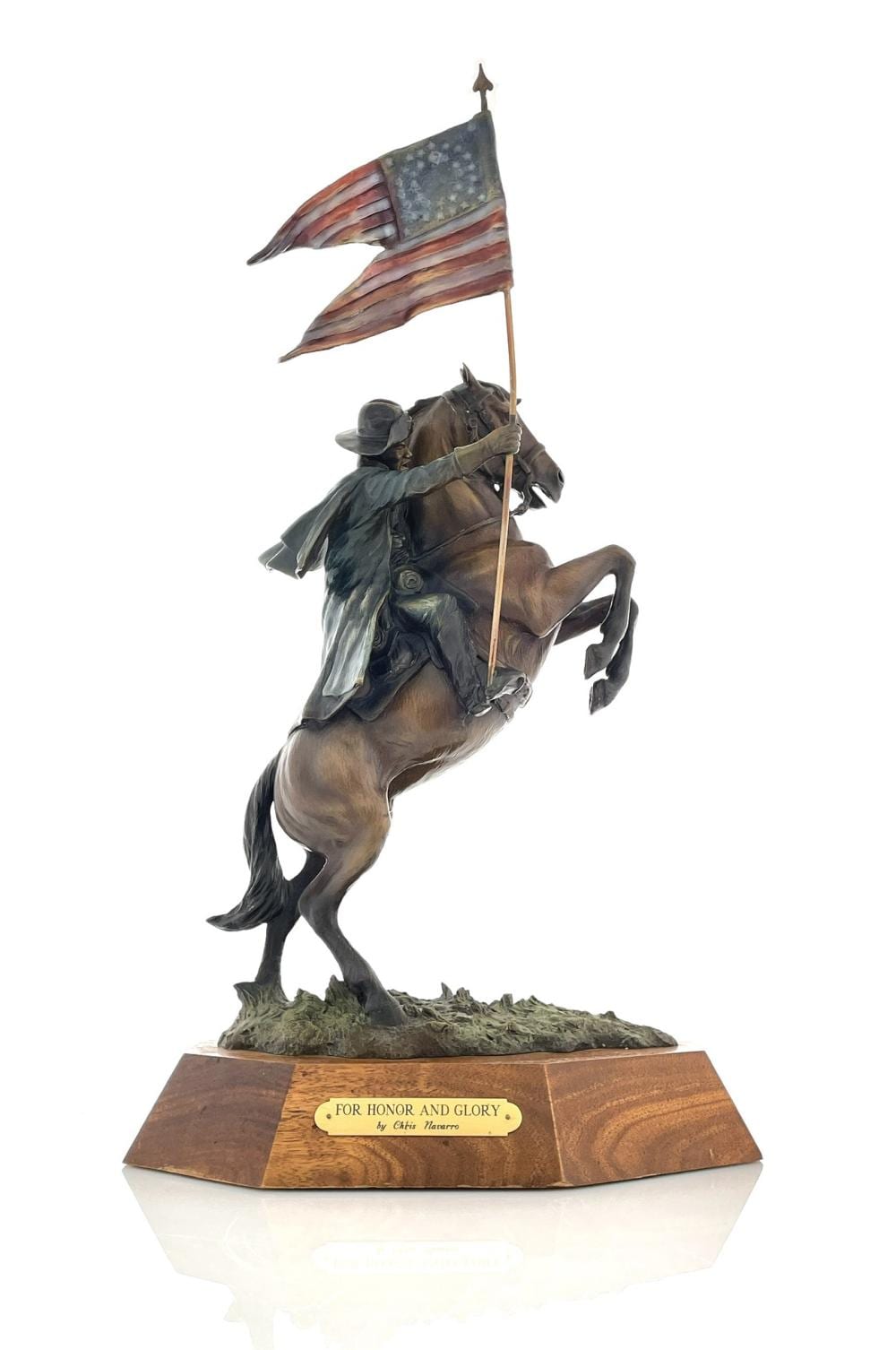 Chris Navarro comparable auction result: chris navarro for honor and glory bronze sculpture