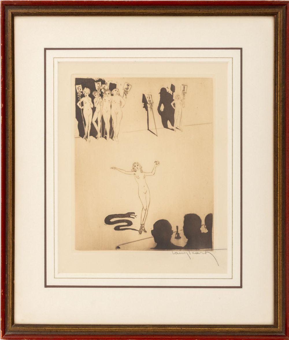 Louis Icart comparable auction result: louis icart la ligue des danseuses etching