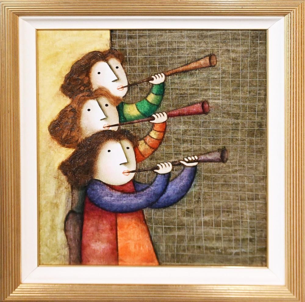 Joyce Roybal comparable auction result: joyce roybal the three trumpeters