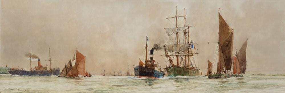 Charles Edward Dixon comparable auction result: charles edward dixon british 1872 1934 above gravesend