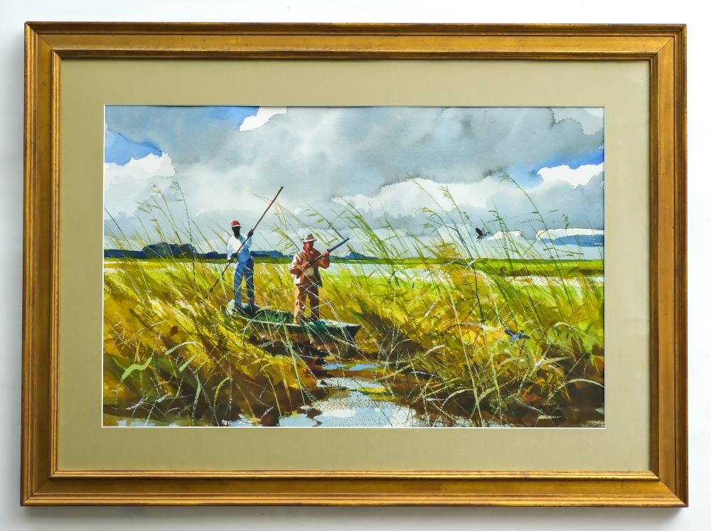 Chet Reneson comparable auction result: chet reneson b 1934 watercolor