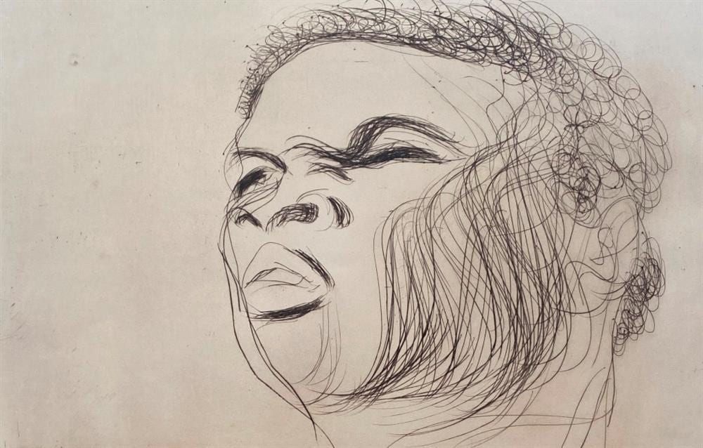 Jean Messagier comparable auction result: jean messagier french 1920 1999 hommage a cassius clay circa 1971 limited edition etching numbered 10 of an edition of 20 pen