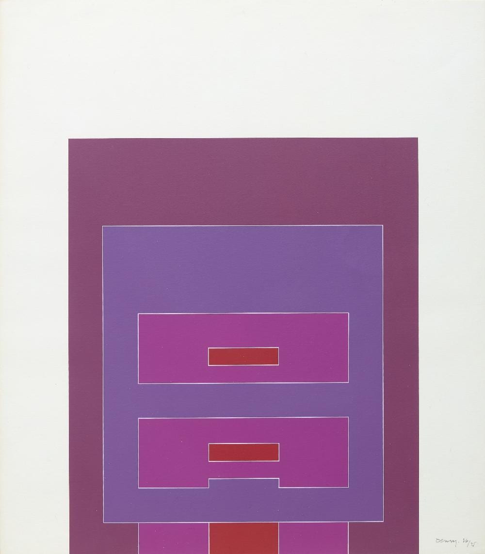 Robyn Denny comparable auction result: robyn denny untitled from the waddington suite 1968
