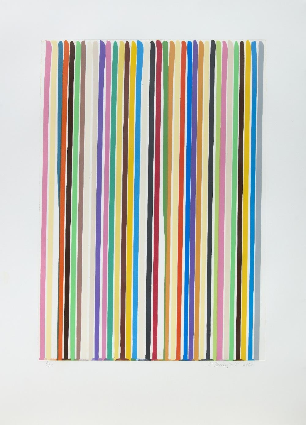 Ian Davenport comparable auction result: ian davenport etched lines 1 2006