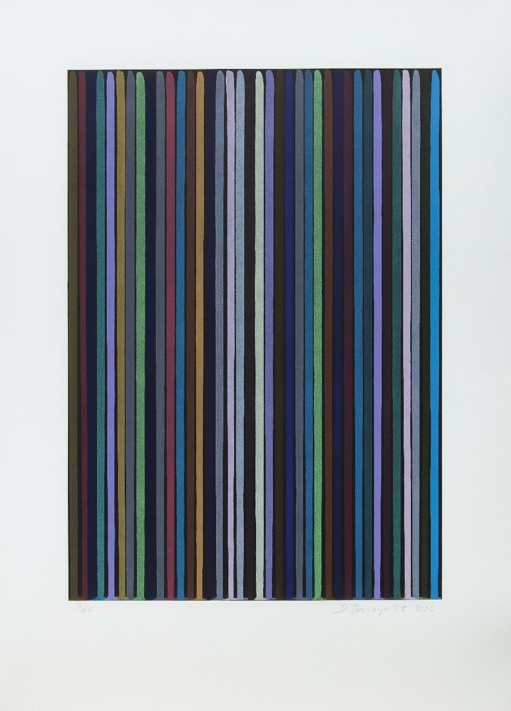 Ian Davenport comparable auction result: ian davenport etched lines 2 2006