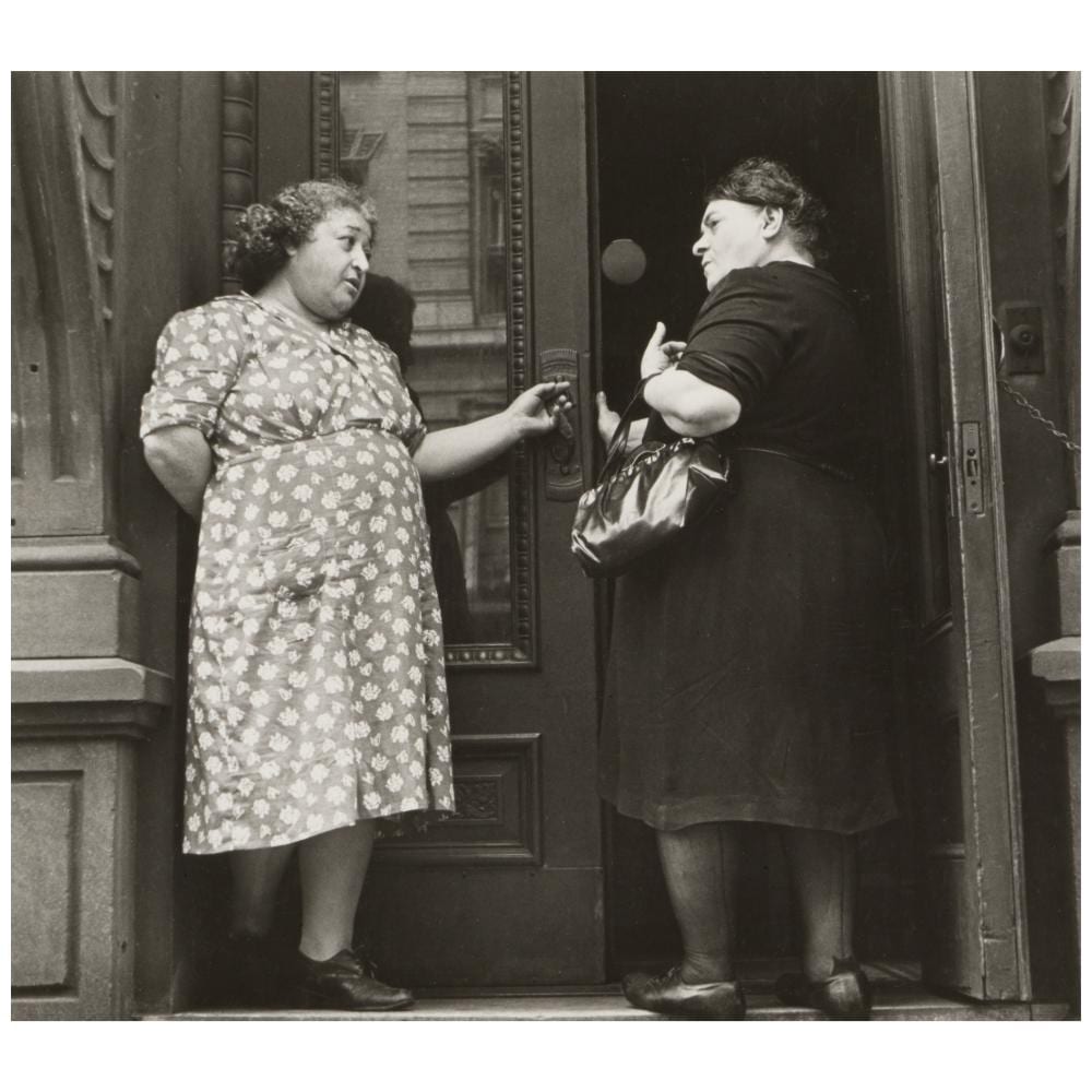 Helen Levitt comparable auction result: helen levitt 1913 2009 untitled two women in a doorway n y
