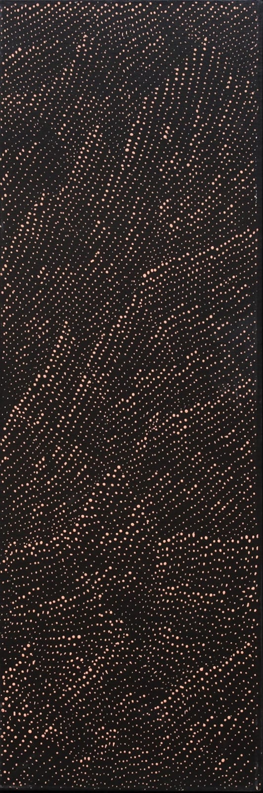 Lily  Kelly comparable auction result: lily kelly napangardi sand hills acrylic on linen 90cm x 30cm