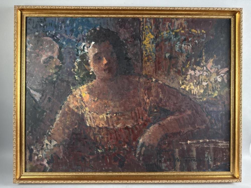 Michael Waterman comparable auction result: michael waterman maine 1947 the rose oil on board 27 x 35 5 framed