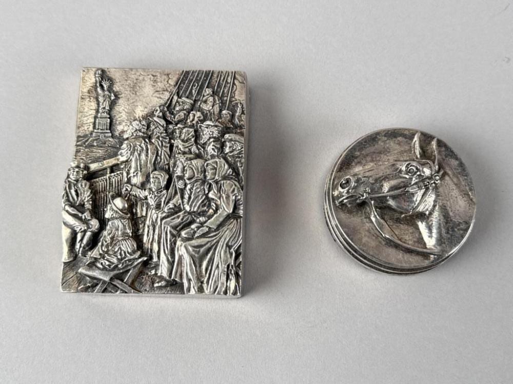 Henryk Winograd comparable auction result: henryk winograd poland america 1917 2008 two sterling over composition paperweights