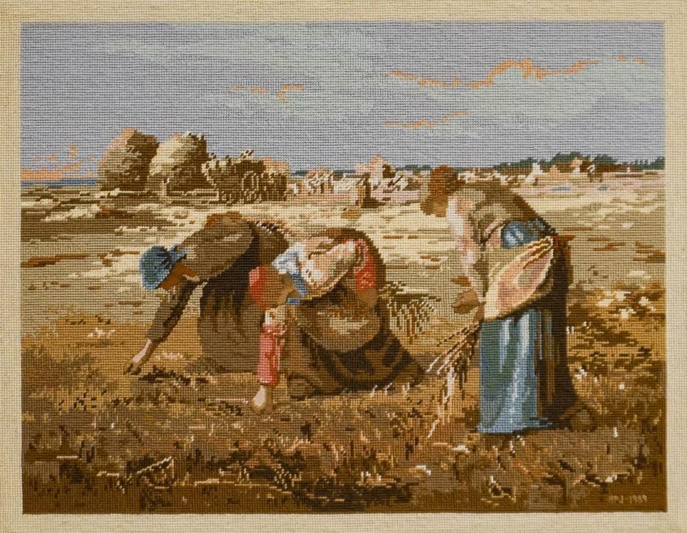 Rosemary Pipkin Jackson comparable auction result: rosemary pipkin jackson american 20th century after jean francois millet the gleaners needlework panel frame 27 x 32 3 4 in 68 6 x 83 2 cm