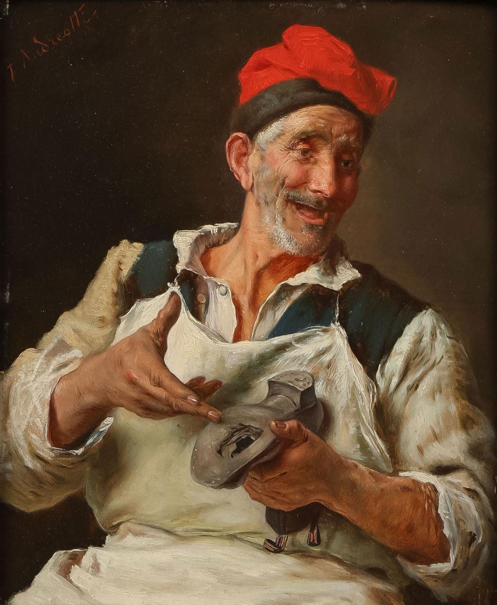 Federico Andreotti comparable auction result: great oil painting by frederico andreotti
